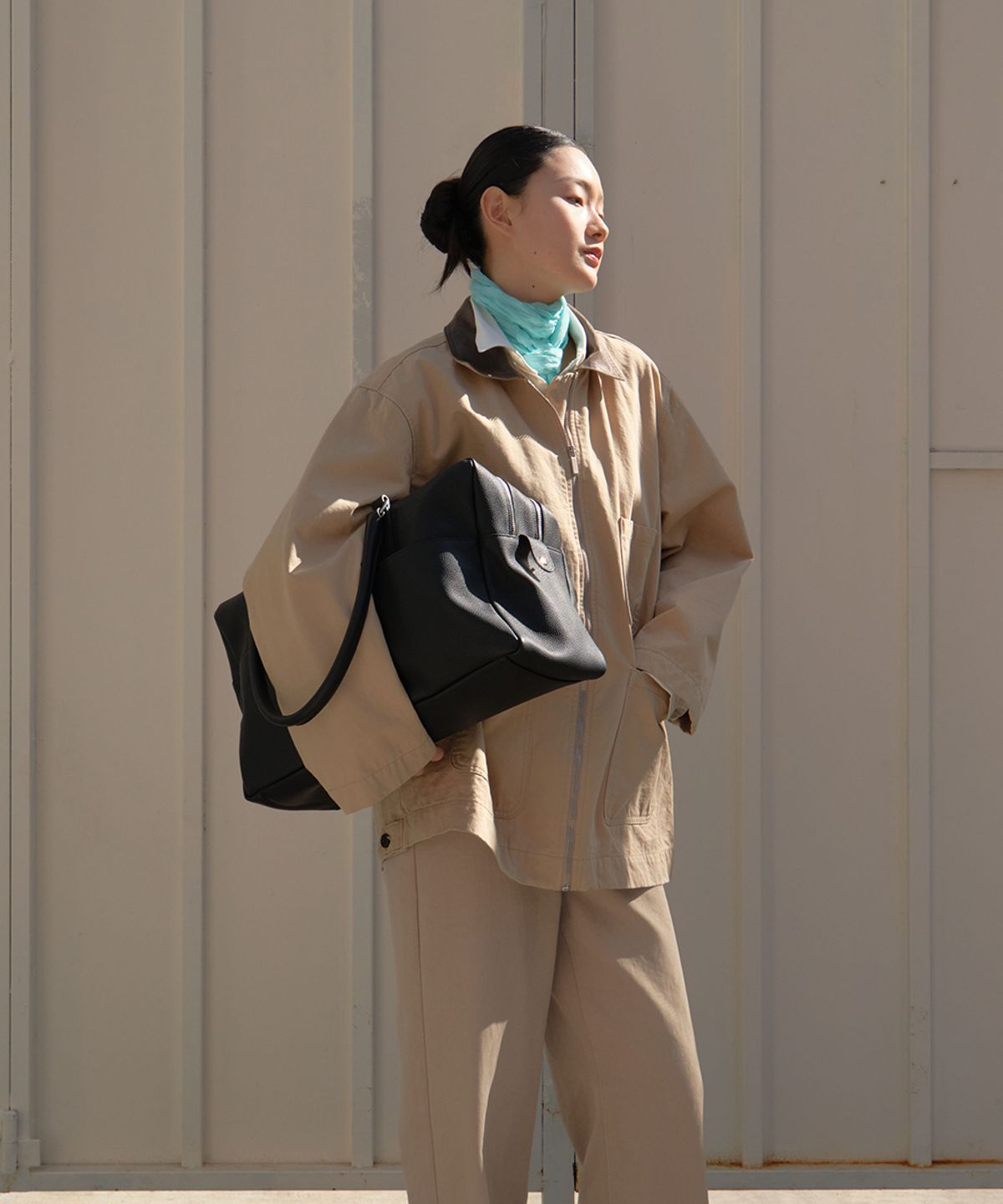 까르몽드(CARMONDE) Slide Big Bag_Black