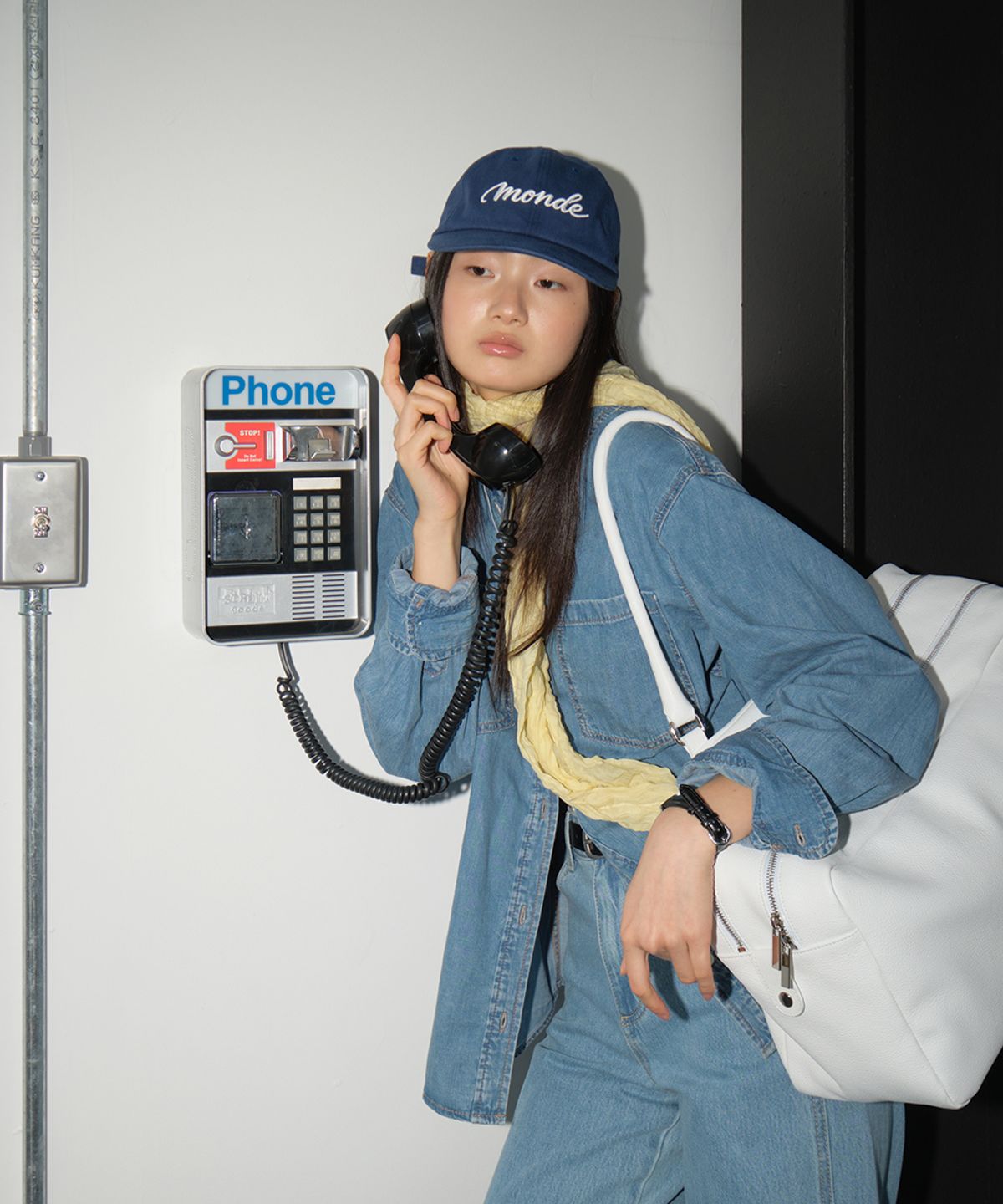 까르몽드(CARMONDE) Monde Ball Cap_Light Navy