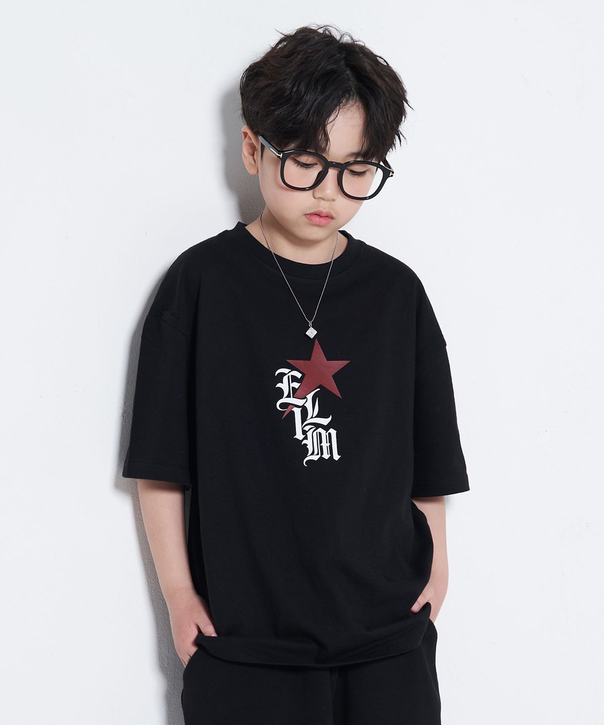 엘리메노영스터(ELIMENOYOUNGSTER) EY 레드스타 키즈 반팔티 2Color
