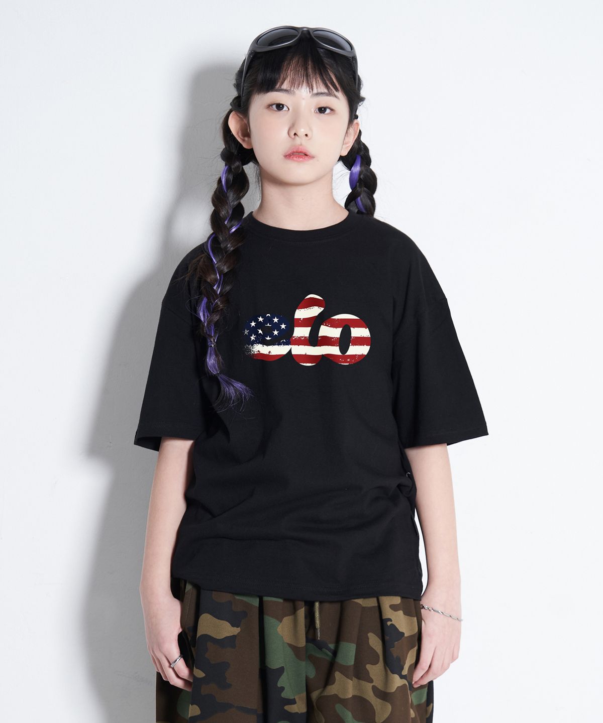 엘리메노영스터(ELIMENOYOUNGSTER) EY EL0 USA 키즈 반팔티 3Color