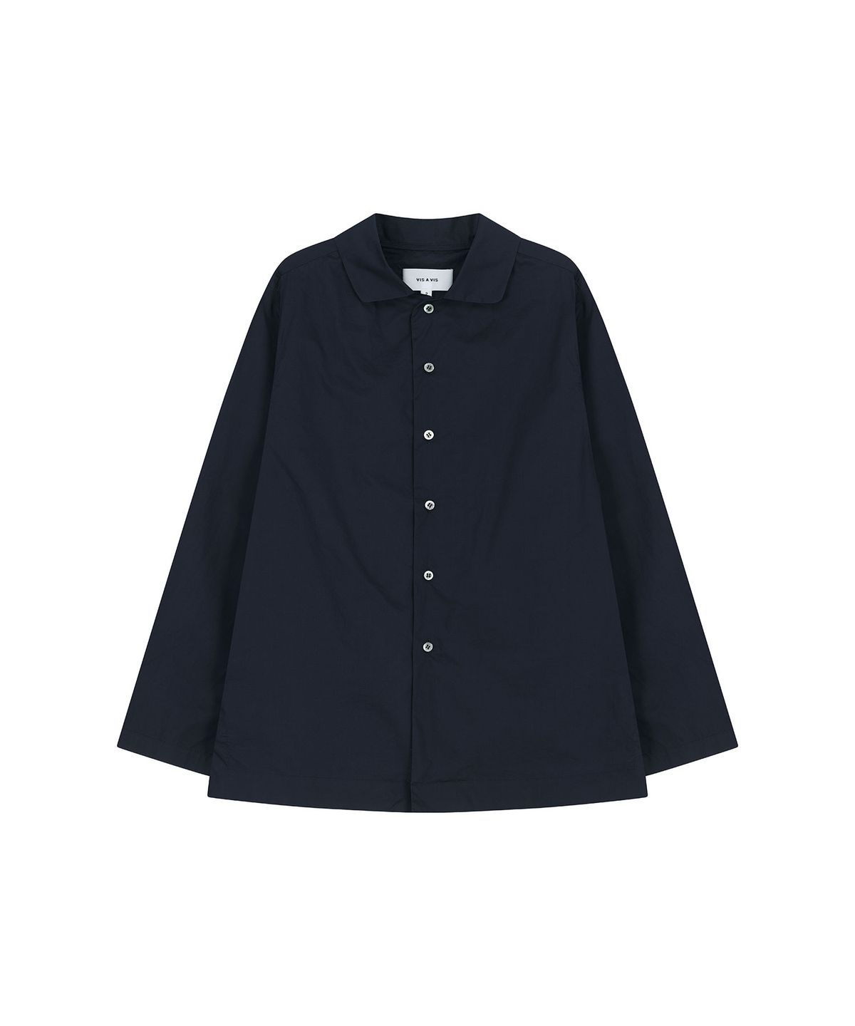비자비(VIS A VIS) COTTON BUTTON DOWN LS SHIRT (NAVY)
