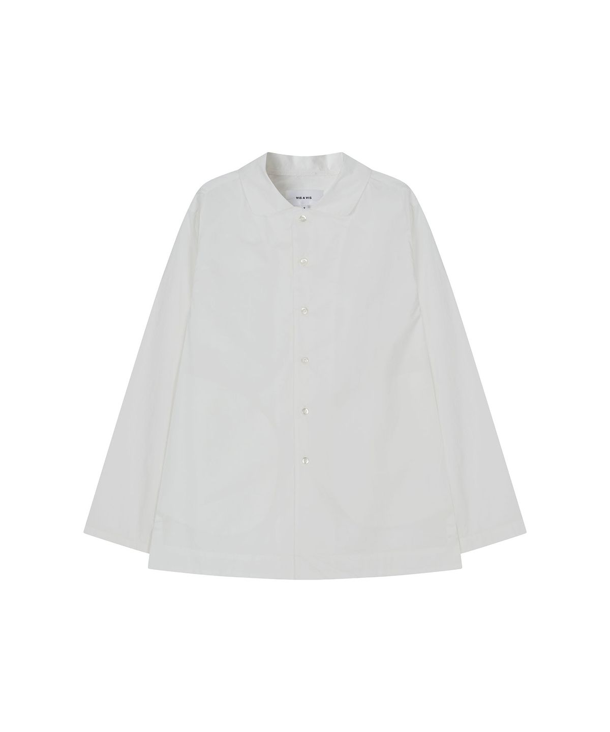 비자비(VIS A VIS) COTTON BUTTON DOWN LS SHIRT (WHITE)
