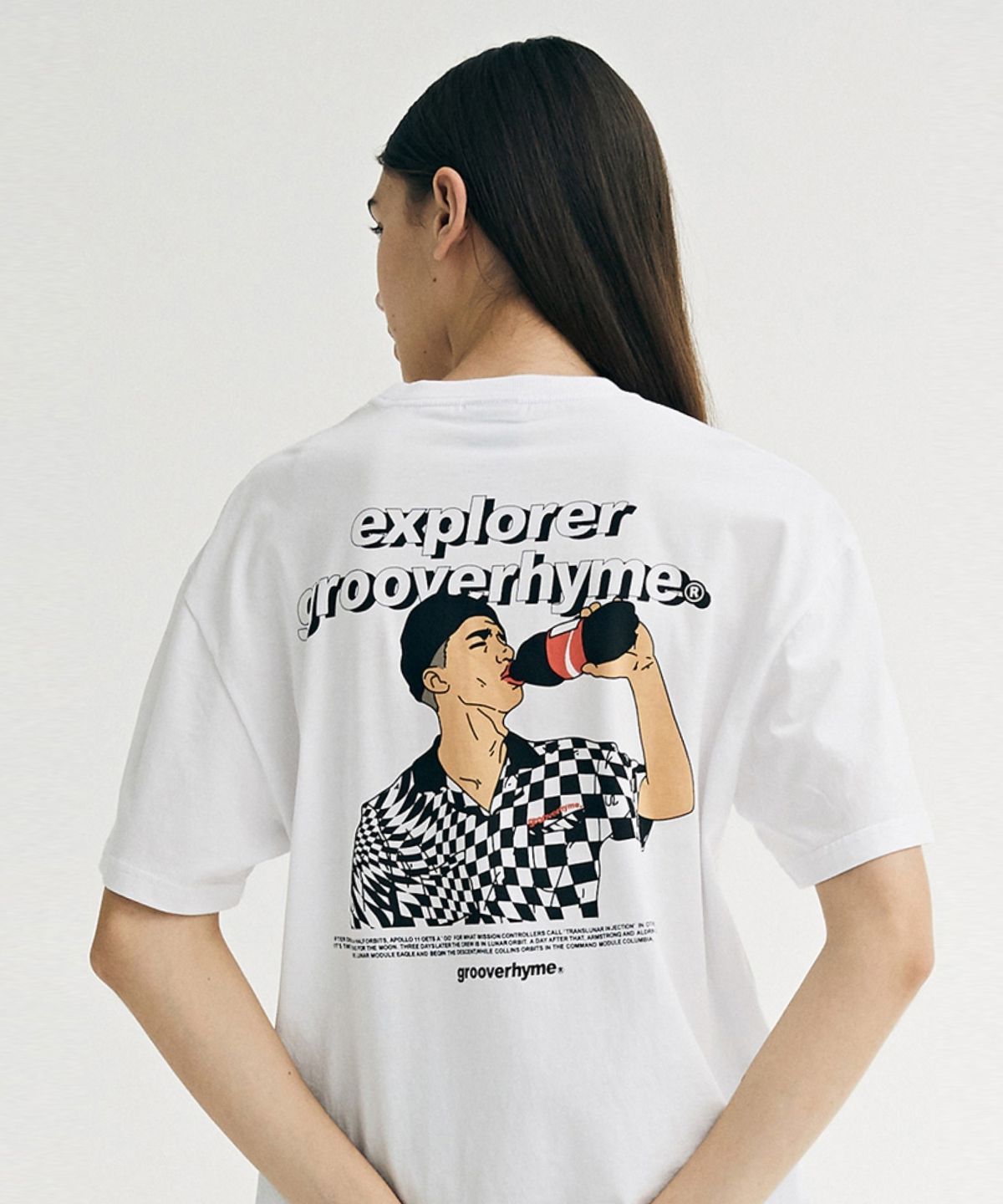 그루브라임(GROOVE RHYME) COKE DRINKER PRINT T-SHIRTS (GTS782I23)