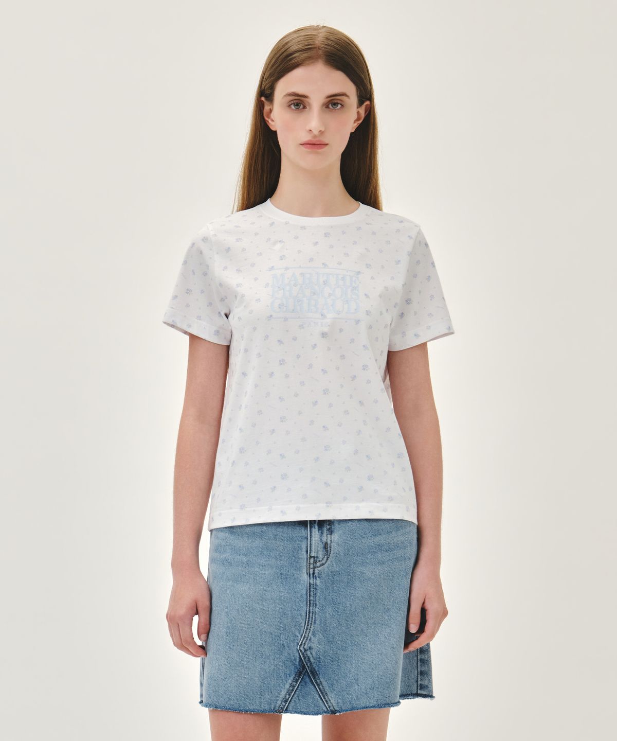 마리떼 프랑소와 저버(MARITHÉ + FRANҪOIS GIRBAUD) W CLASSIC LOGO TEE flower
