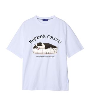 OHPxJOY 딥슬립보더콜리 세미오버 반팔티