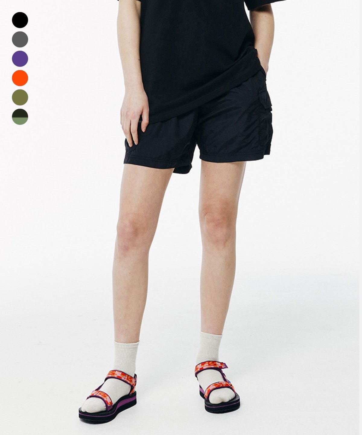 그루브라임(GROOVE RHYME) UTILITY TASLAN CARGO SHORT PAN (LRQMCPH704M)