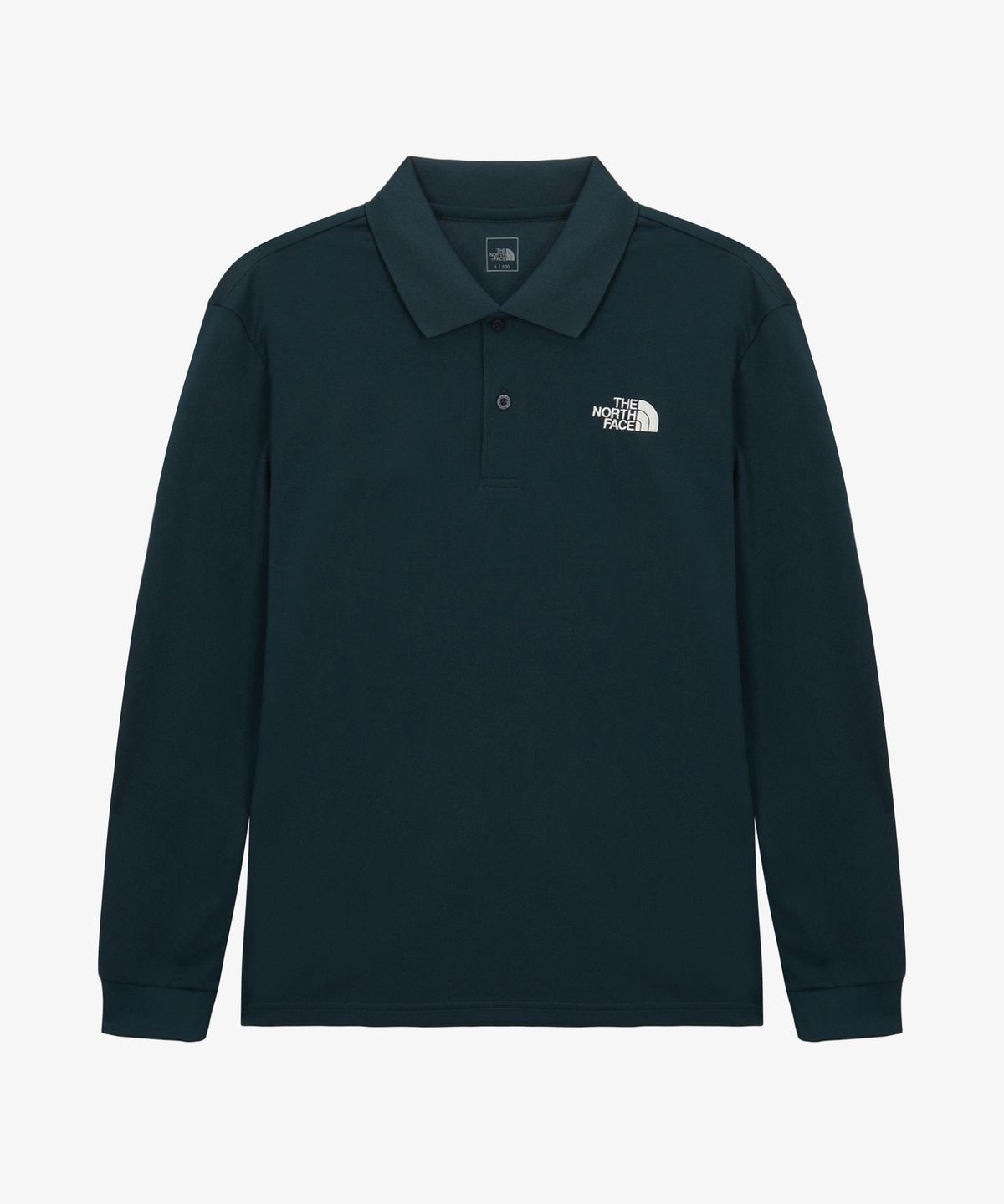 노스페이스(THE NORTH FACE) NT7QS00C 남성 쿨맥스 프라임 긴팔 폴로 DEEP WATER