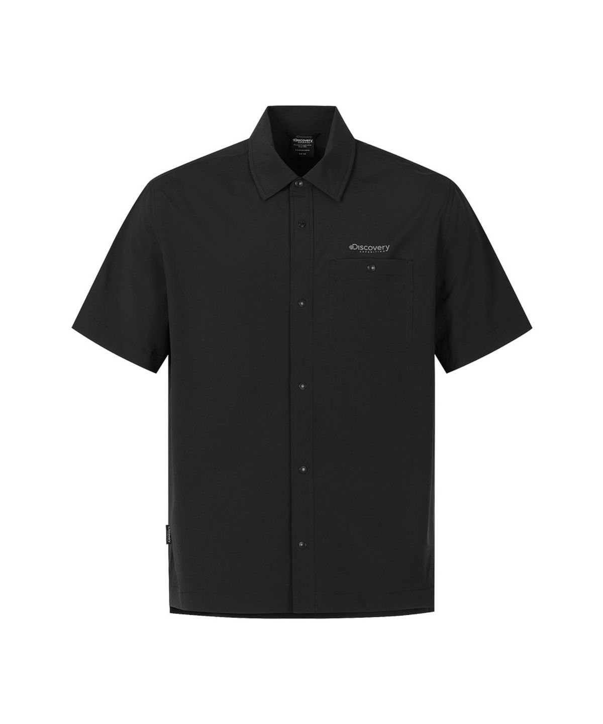 디스커버리 익스페디션(DISCOVERY EXPEDITION) 남성 프레시벤트 경량 우븐 반팔 셔츠 (BLACK)