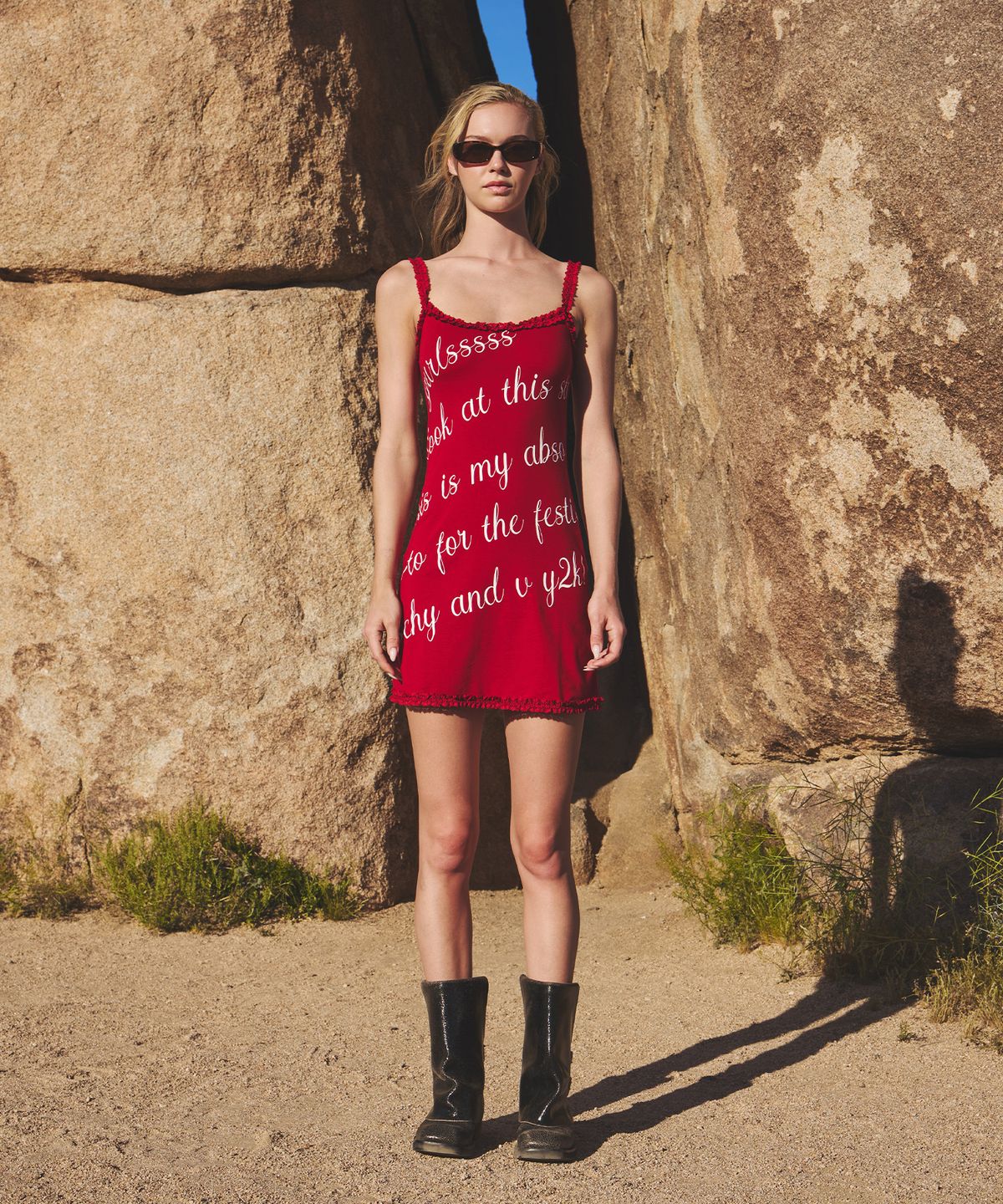 에즈이프 캘리(ASIF CALIE) GURLS LACE FESTIE MINI DRESS RED