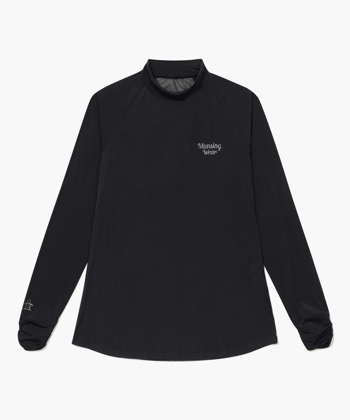 먼싱웨어(MUNSINGWEAR) 여성 메쉬 베이스레이어 블랙 MR222LIN41