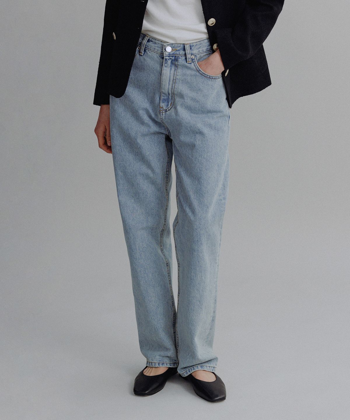 망고매니플리즈(MANGO MANY PLEASE) MONO JEANS_LIGHT BLUE
