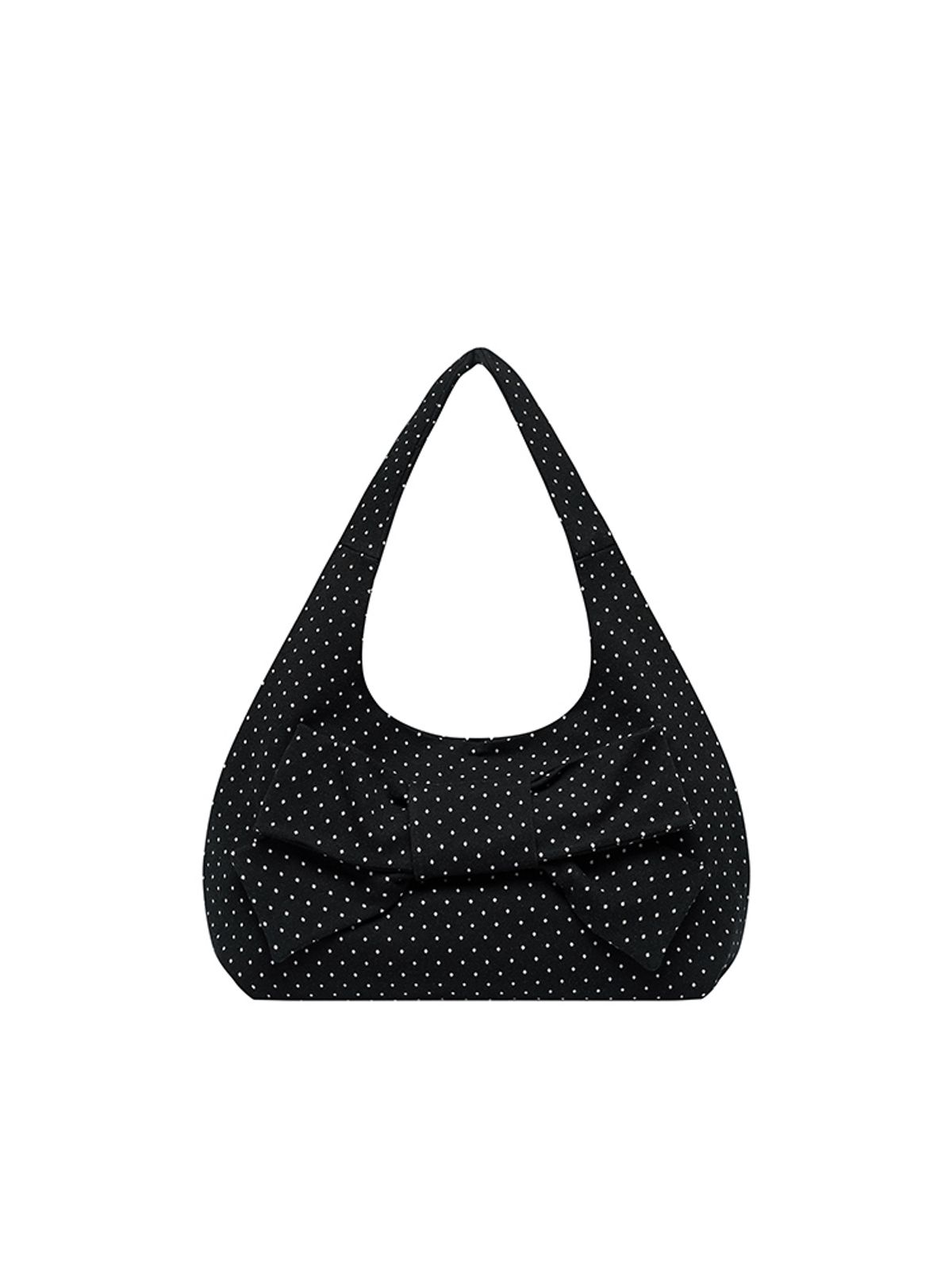 시오(SIO) DOT RIBBON SHOULDER BAG [BLACK]
