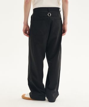 클래식 코튼 비조 팬츠_블랙