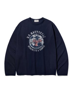 U.S Navy Seals P.E Gear 네이비씰 빈티지 네이비 세미오버 롱슬리브