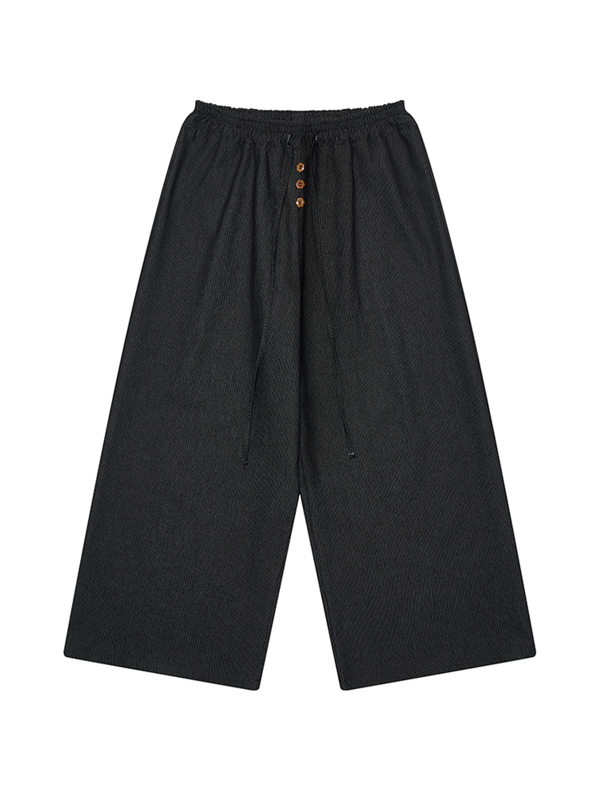 시오(SIO) STRIPE BANDING DENIM PANTS [BLACK]