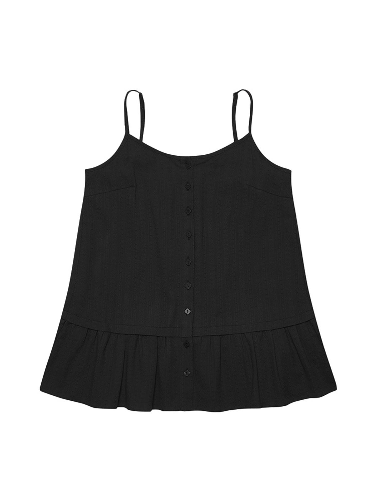 시오(SIO) PIPI SLEEVELESS BLOUSE [BLACK]