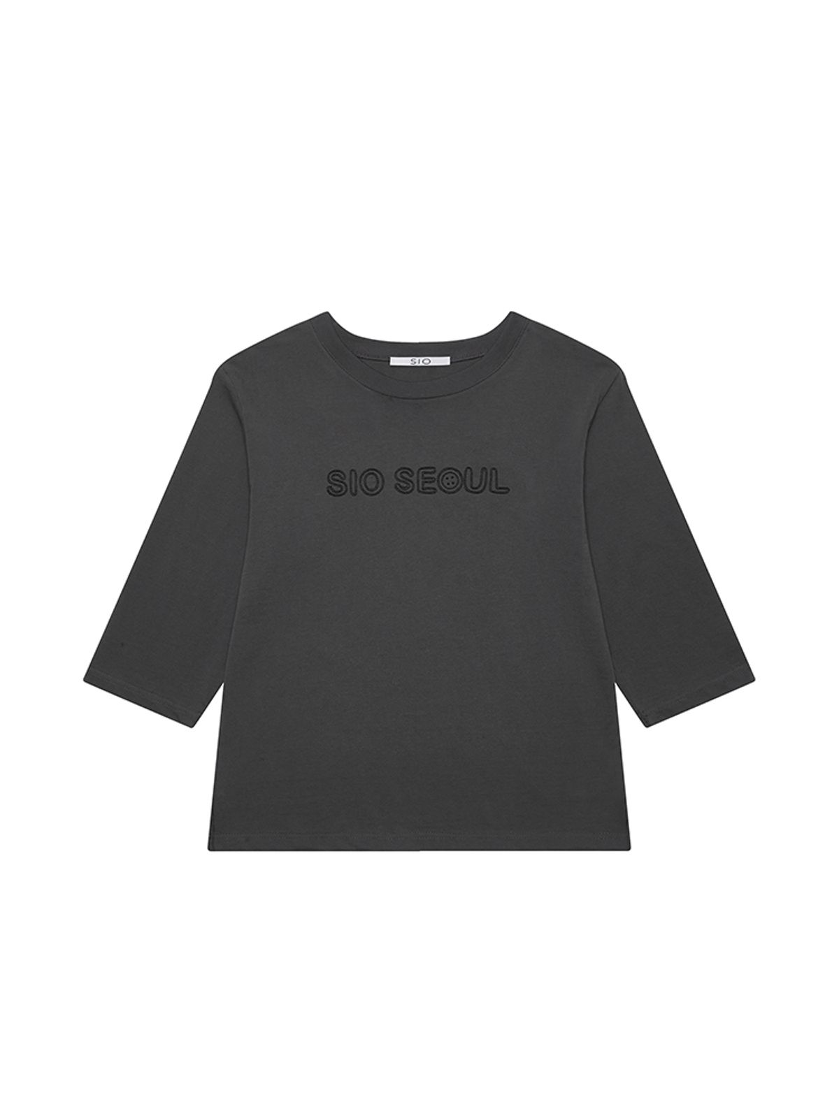 시오(SIO) CLOUD CARPI SLEEVE TOP [CHARCOAL]