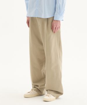 클래식 코튼 비조 팬츠_베이지