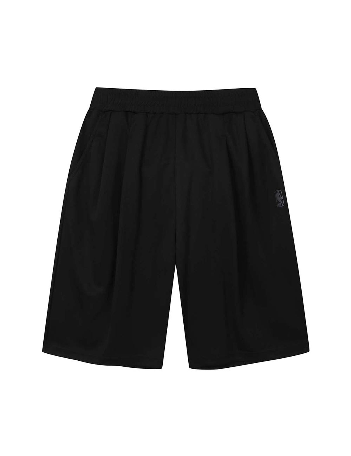 엔비에이(NBA) ESSENTIAL 스몰 로고 메쉬 버뮤다 팬츠 블랙