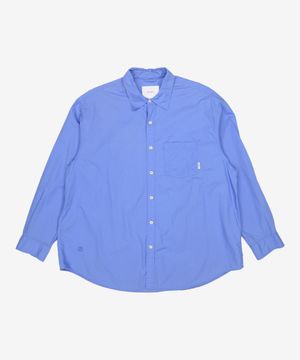 오버핏 포플린 셔츠 블루 L