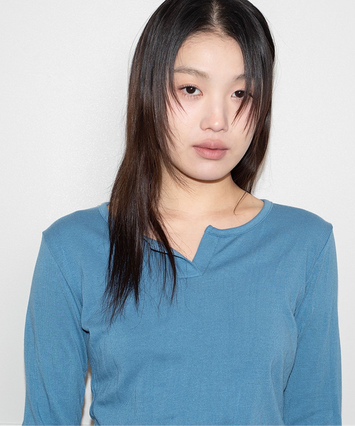 온스카(ONSKA) SOFT TOUCH WRINKLE T (BLUE)