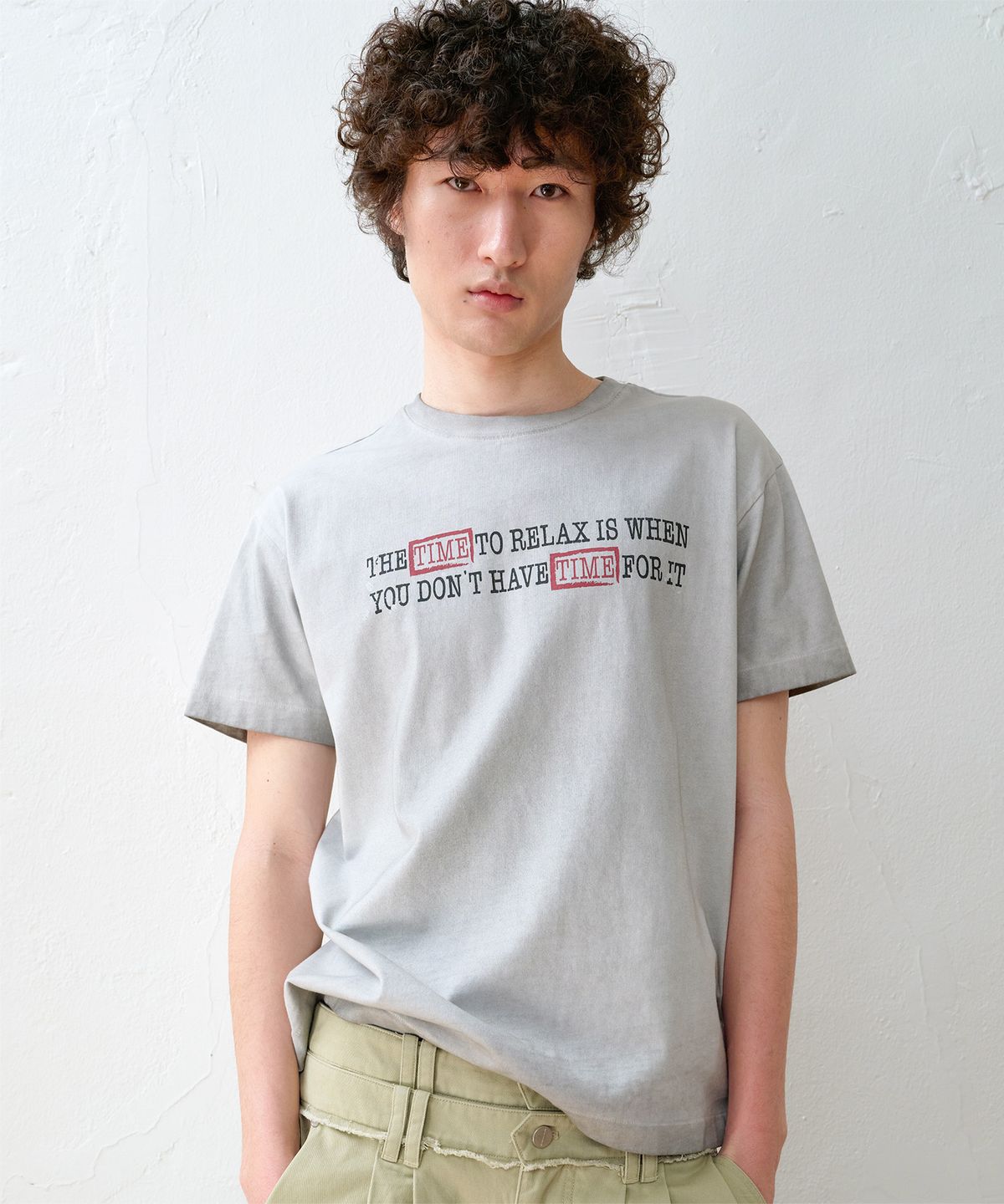 더바이닐하우스(THEVINYLHOUSE) FADED TIME TEE GREY