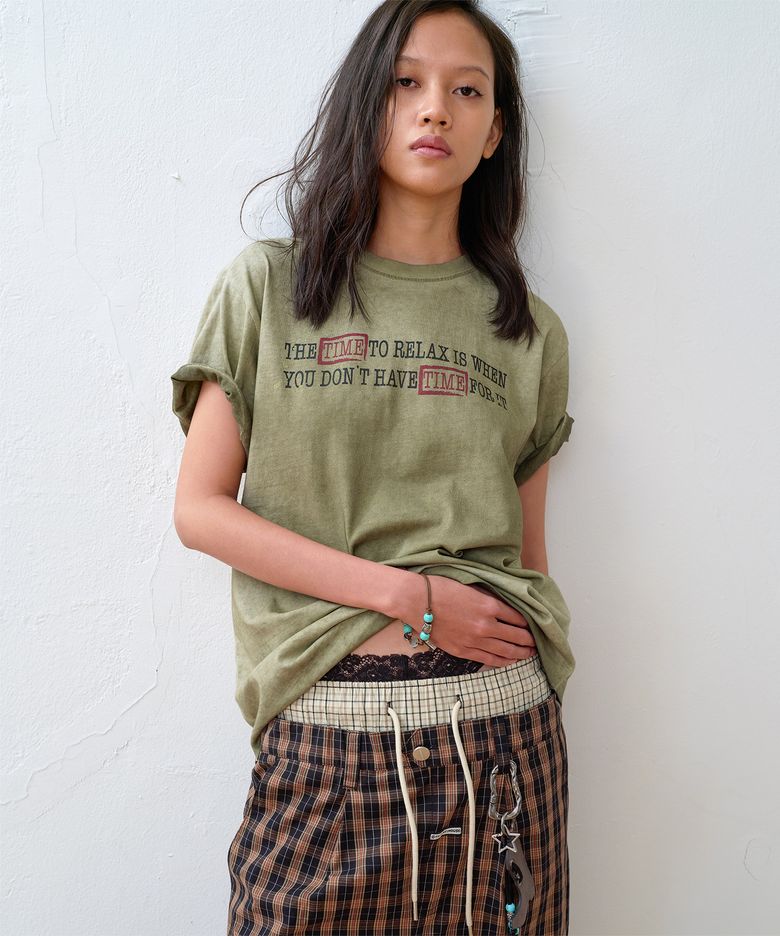 FADED TIME TEE OLIVE