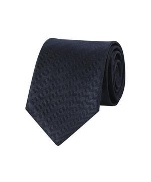 실크100 조직감 솔리드 넥타이 네이비