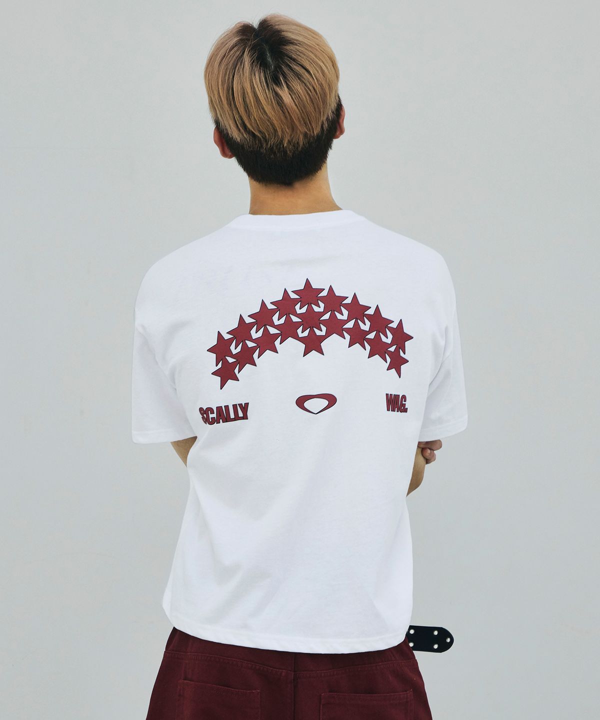 스켈리웩(SCALLYWAG) SHOOTING STAR 크롭 티셔츠[화이트]