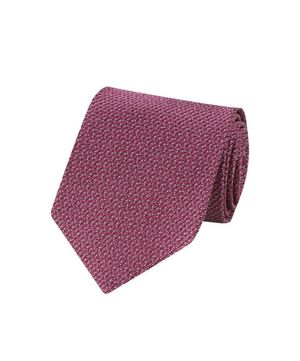 실크혼방 글리터 올오버 넥타이 핑크