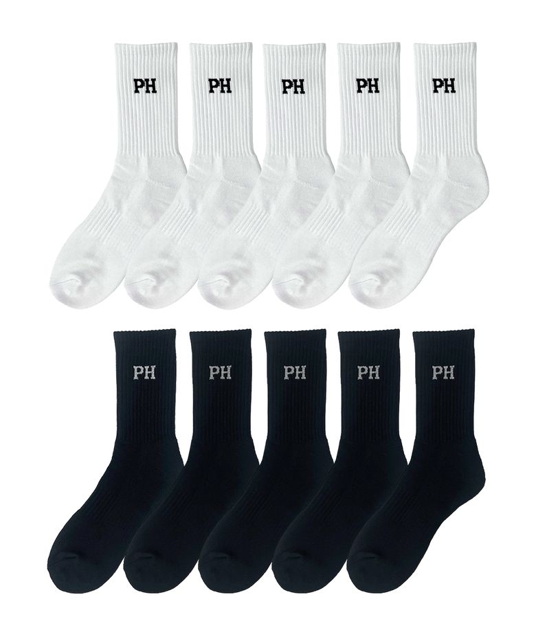 [5PACK] 시그니처 로고 PH 스포츠 삭스 (2COLOR)