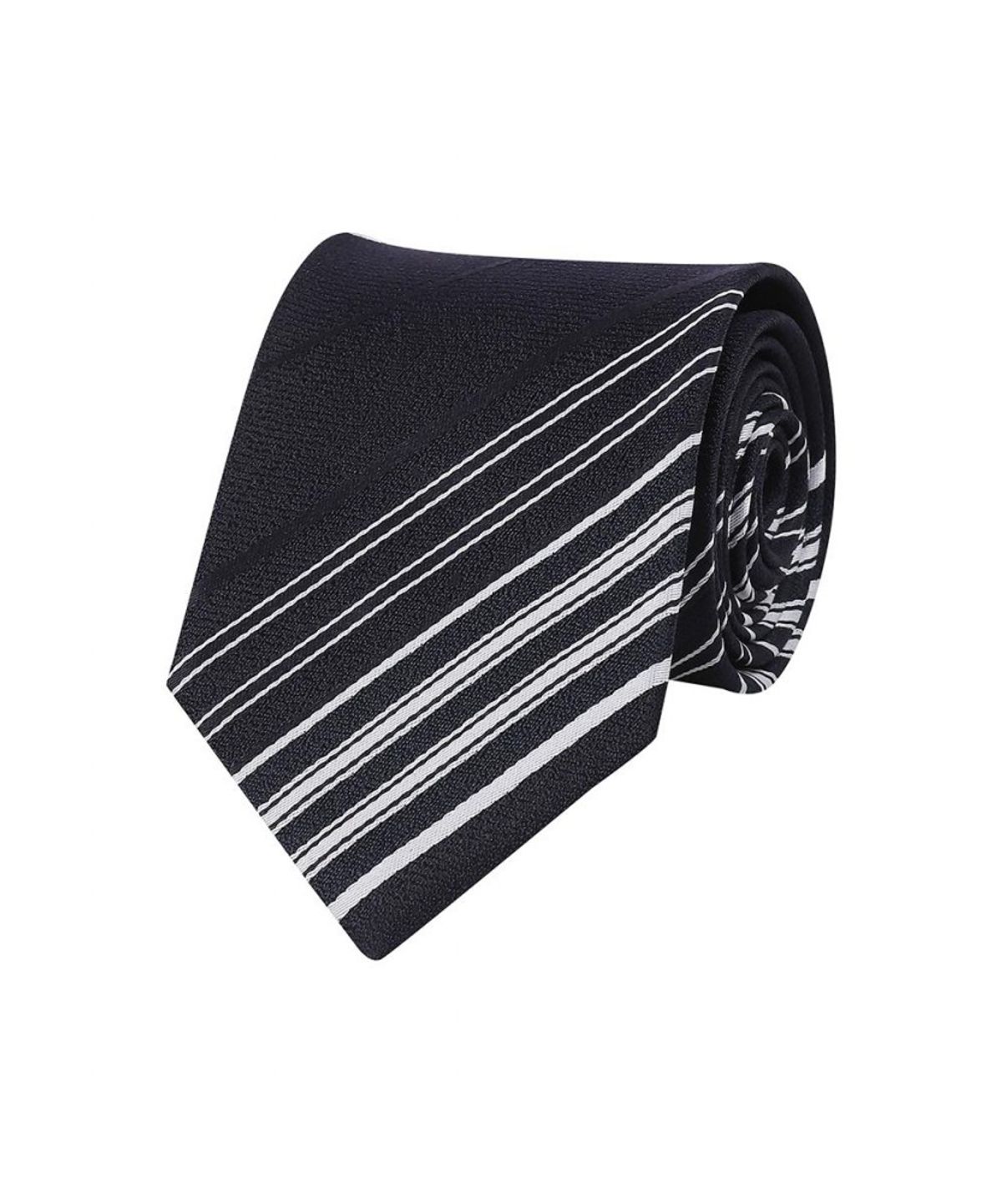 닥스셔츠(DAKS SHIRTS) 실크100 레지멘탈 스트라이프 넥타이 네이비_DMG1ACF1307N1