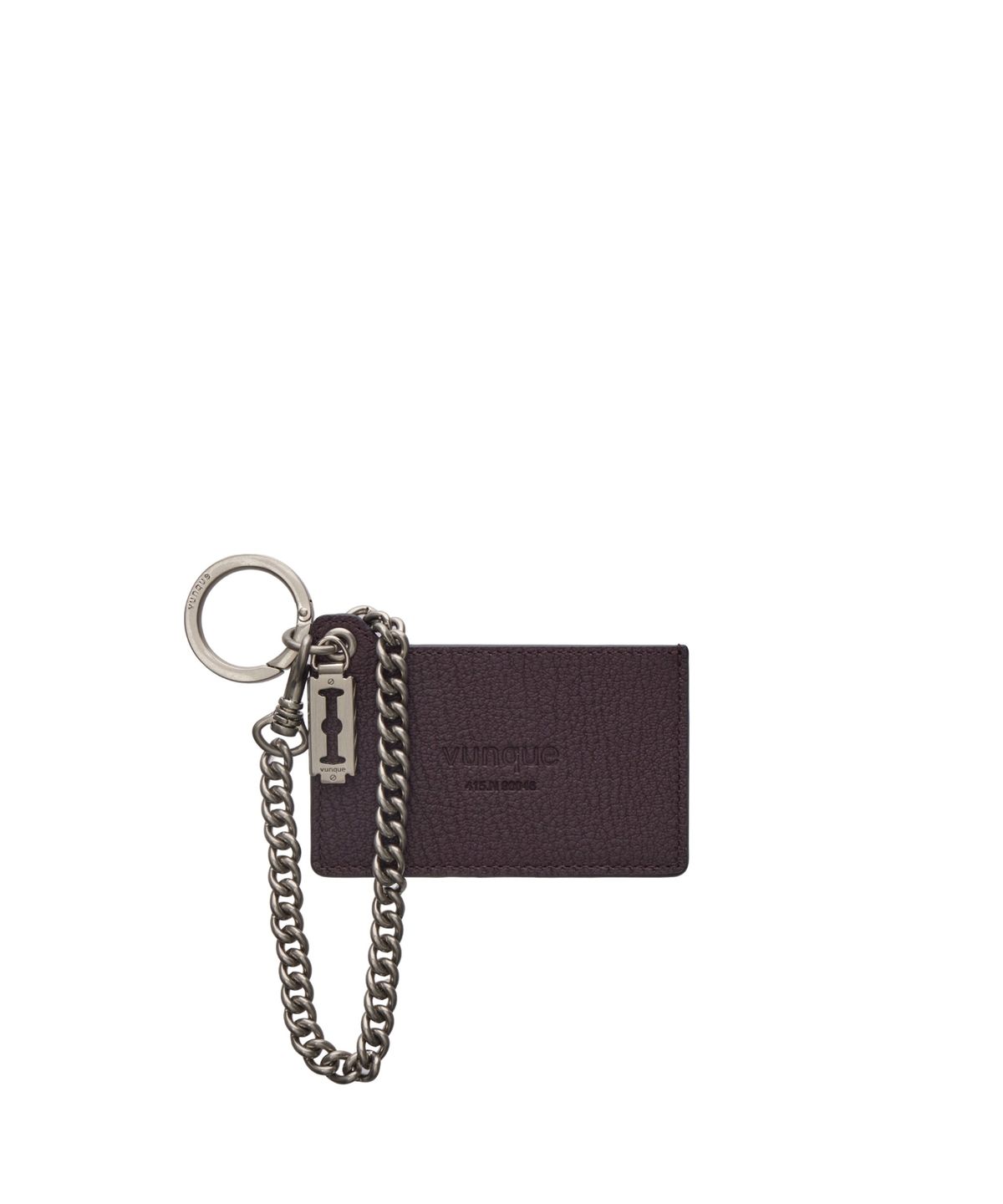 분크(VUNQUE) Perfec Motor Chain Card Holder Charm (퍼펙 모터 체인 카드홀더 참) Plum Wine