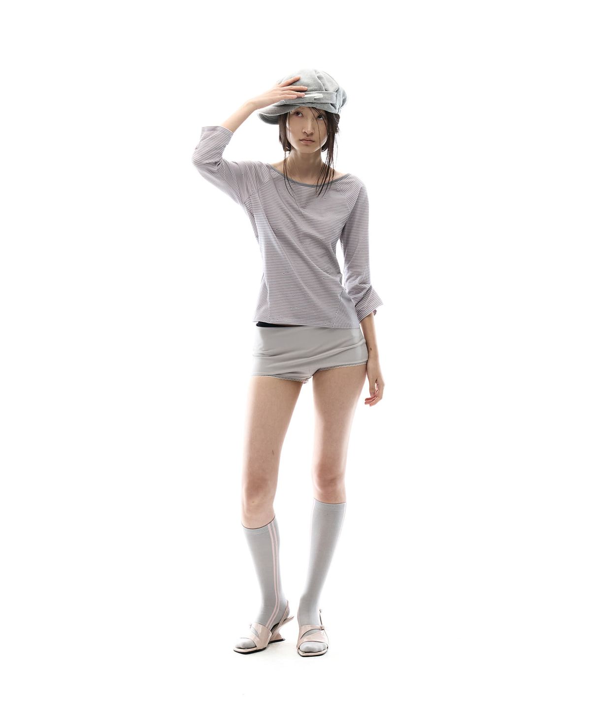 오호스(OJOS) Backless Capri Sleeves / Pink