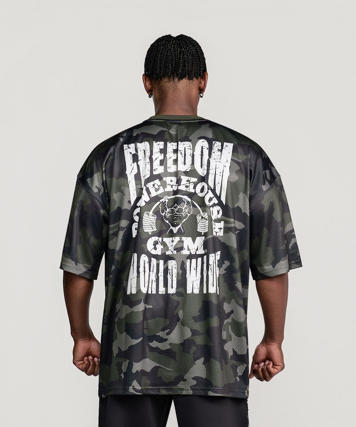 프리덤(FREEDOM) 파워하우스 메쉬 오버핏 티셔츠 (딥카모)