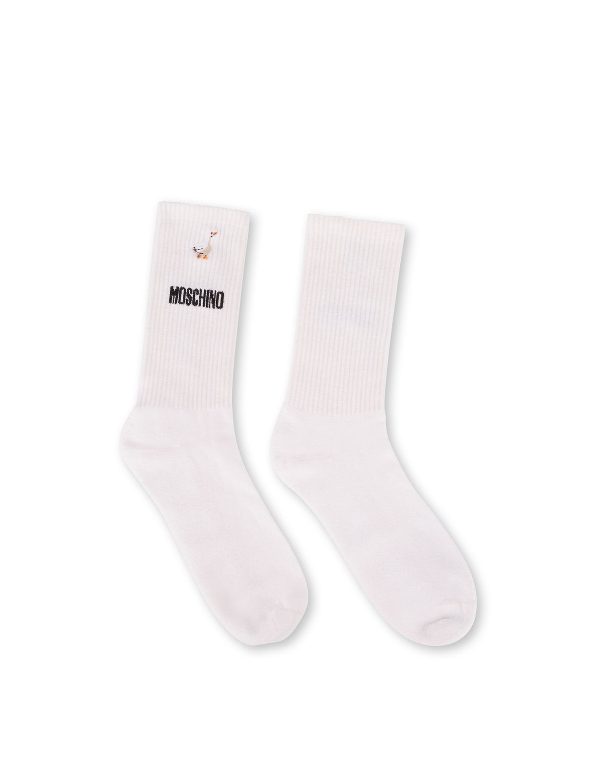 모스키노(MOSCHINO) 구스 자수 테리 양말