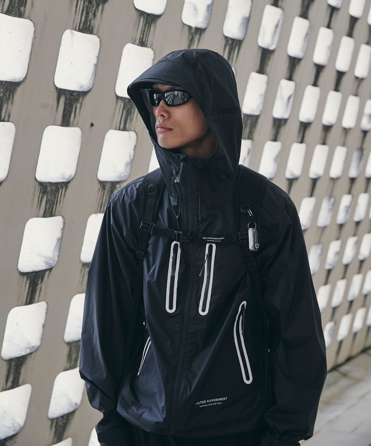웰터 익스페리먼트(WELTER EXPERIMENT) HYDRAIR BALANCE PERTEX SHELL JACKET_BLACK