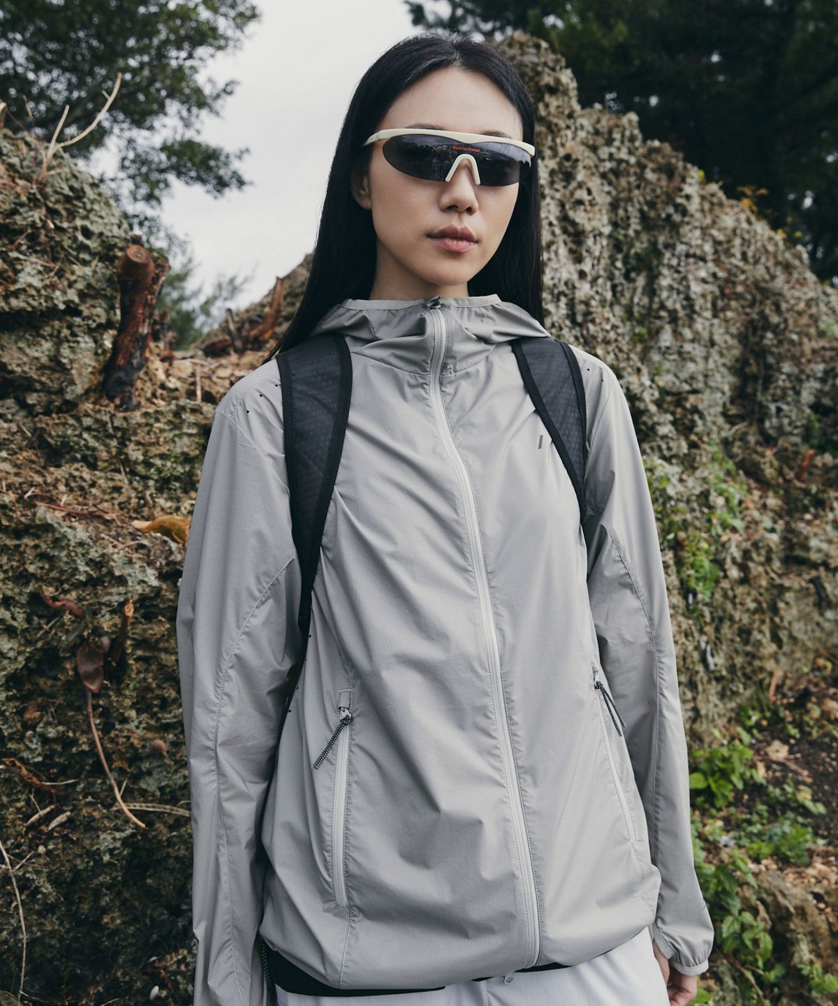 웰터 익스페리먼트(WELTER EXPERIMENT) AEROPLY PERTEX WINDBREAKER JACKET_LIGHT GRAY