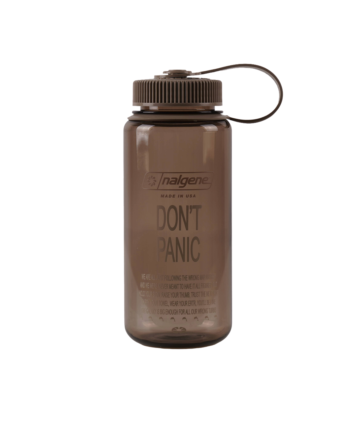 이알티알(ERTR) Dont Panic Nalgene Wide Mouth Bottle Mocha 0.5L