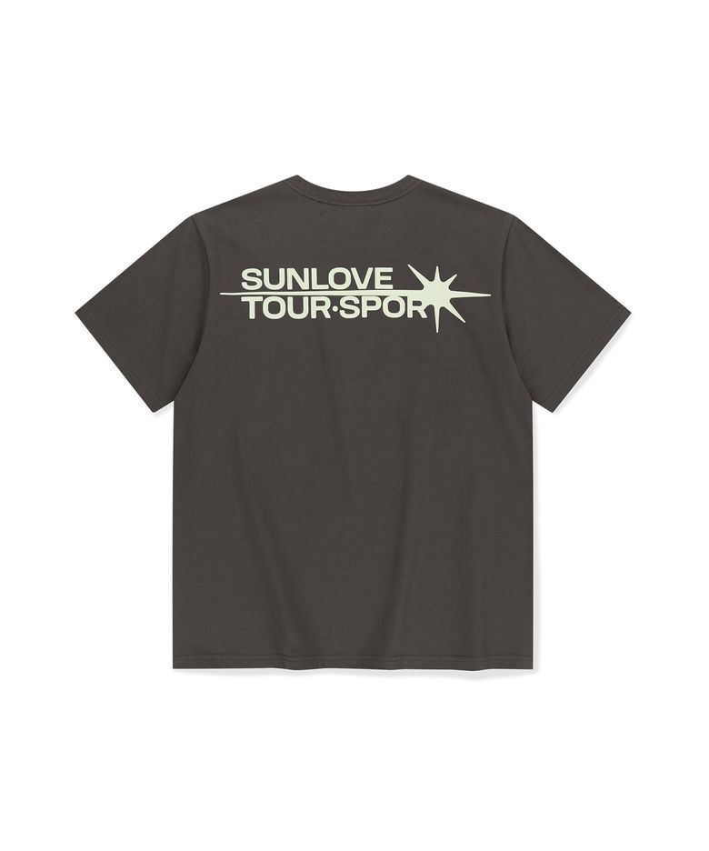 Flash Logo Tee Charcoal