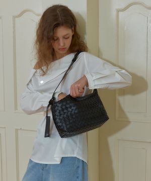ANC WEAVING MESH MINI BAG_BLACK