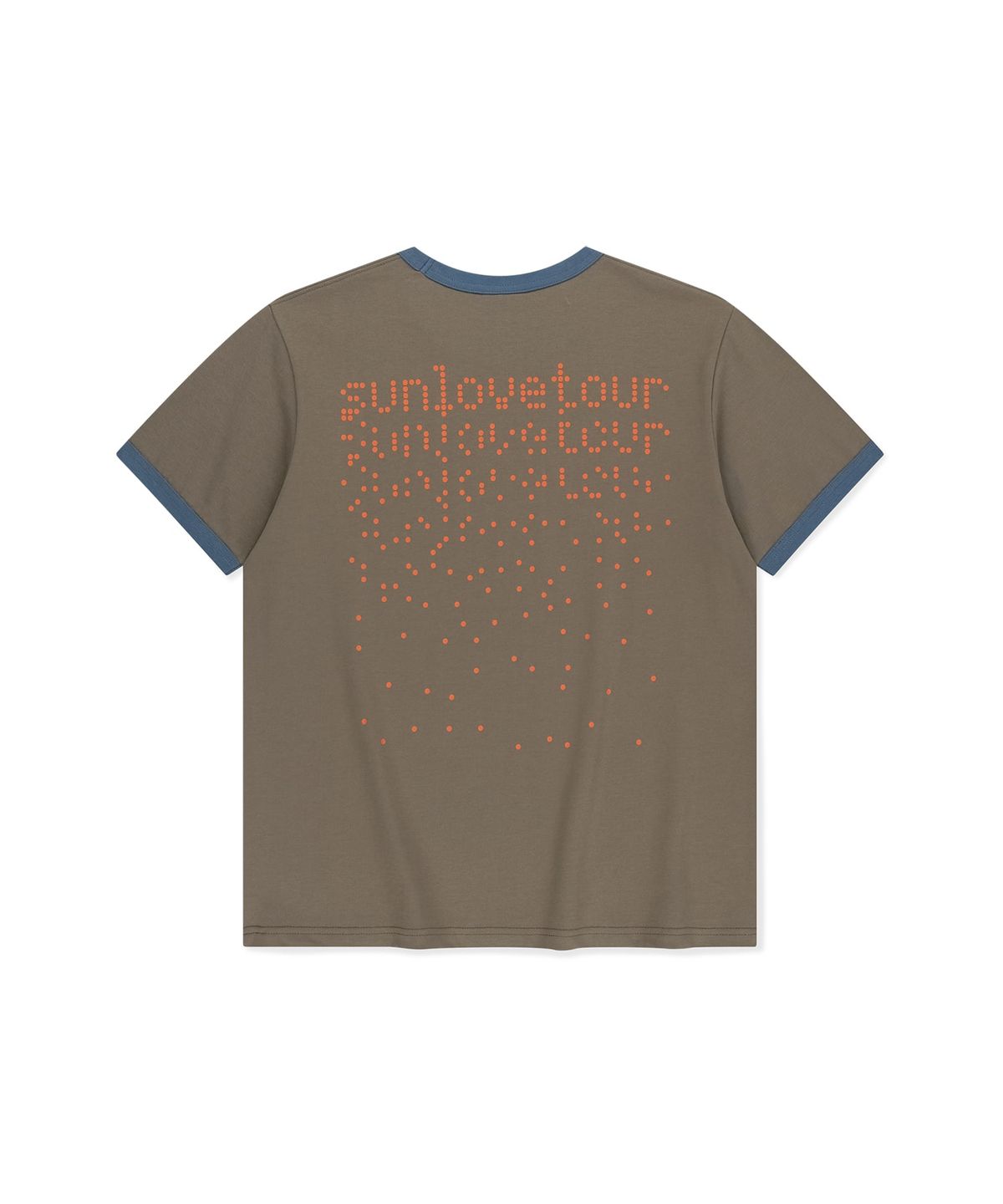 썬러브투어(SUNLOVETOUR) Dots Ringer Tee Taupe