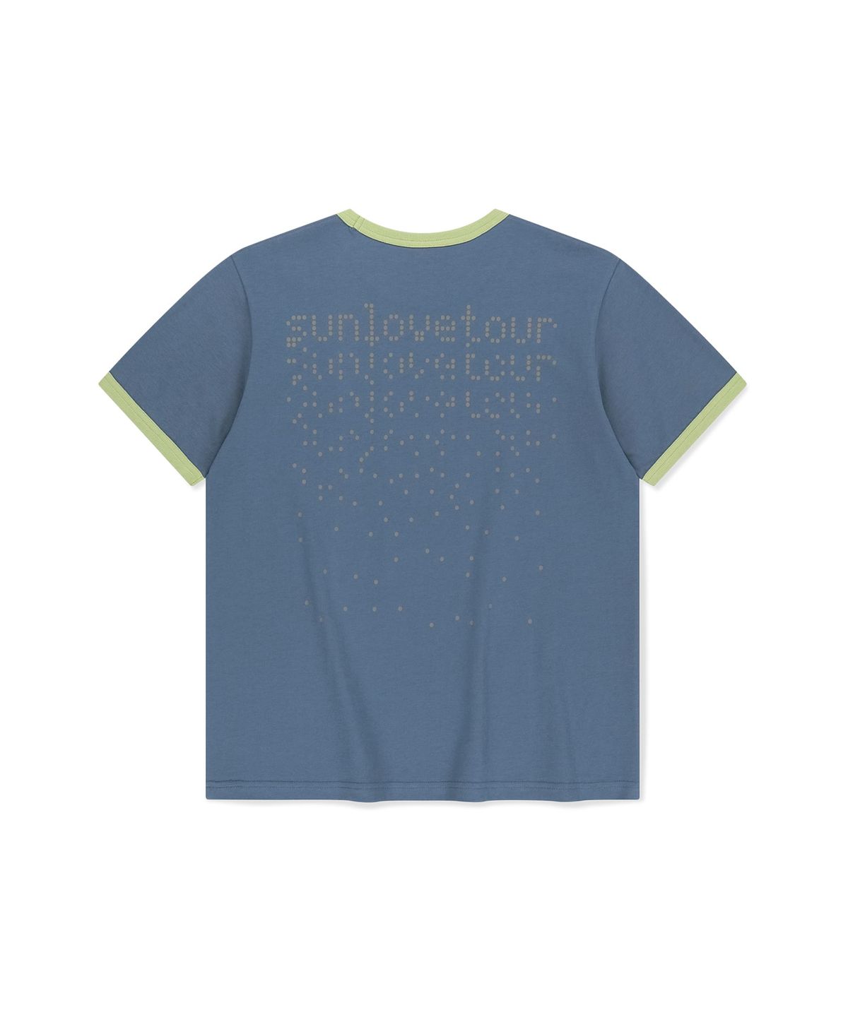 썬러브투어(SUNLOVETOUR) Dots Ringer Tee Blue