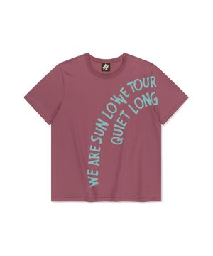 Arc Text Tee Rose
