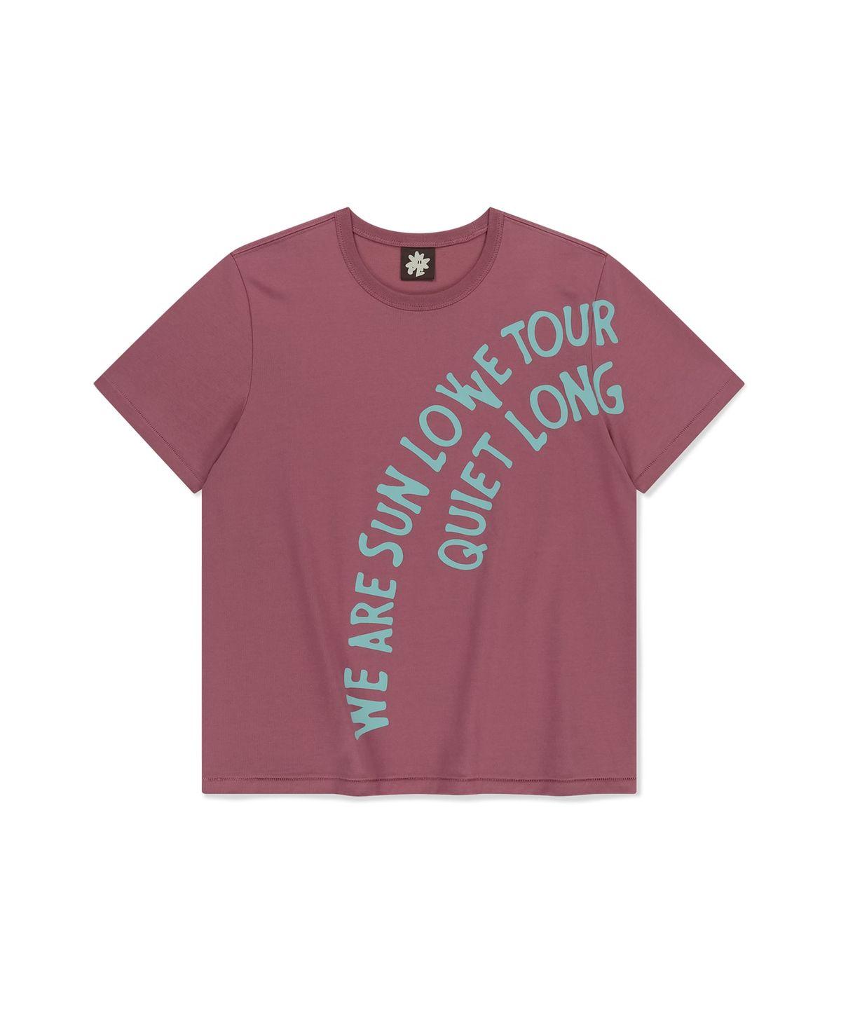 썬러브투어(SUNLOVETOUR) Arc Text Tee Rose