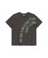Arc Text Tee Charcoal