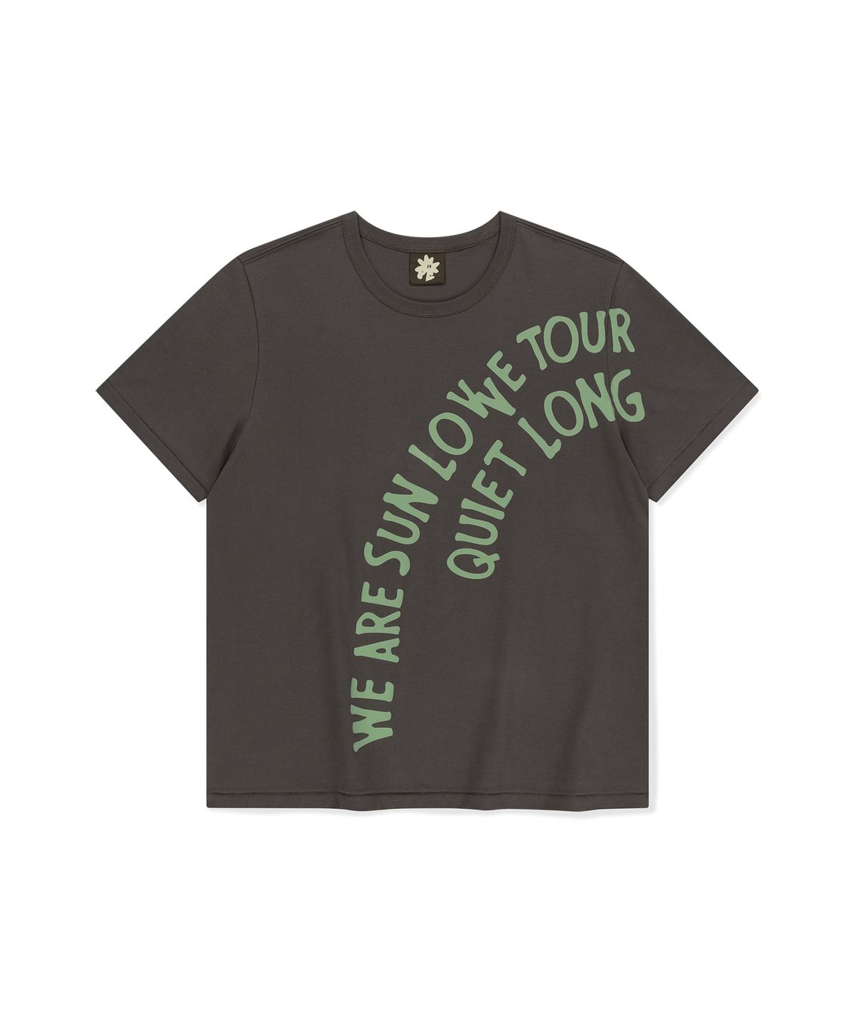 썬러브투어(SUNLOVETOUR) Arc Text Tee Charcoal