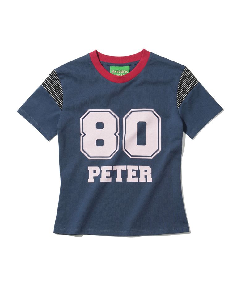 (W) TEAM PETER CHEERLEADER T-SHRIT - NAVY
