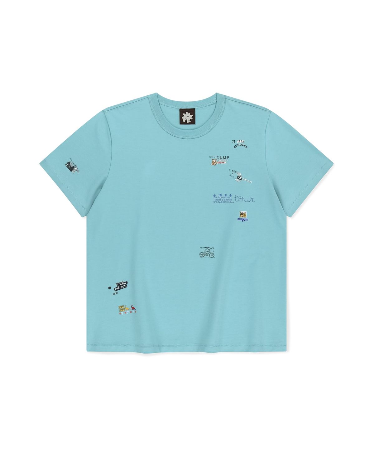 썬러브투어(SUNLOVETOUR) Collage Tee Light Blue