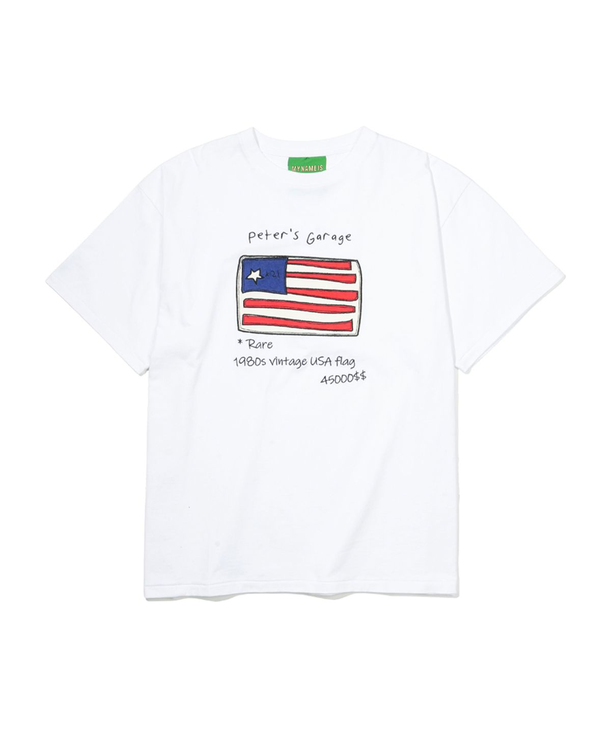 마이네임이즈피터(MYNAMEISPETER) PETERS GARAGE T-SHRIT - WHITE